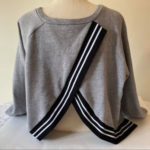 Rachel Roy Yasmin Cross Back Sweatshirt Size XL